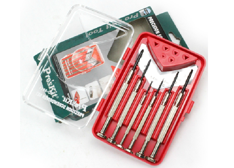 【台湾宝工】精密钟表螺丝刀(6支组)钟表批 钟表螺丝批SD-9815