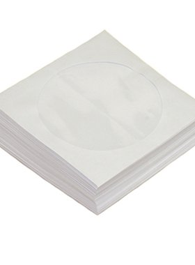 CD白色袋子150克100张 光盘纸袋子 刻录盘保护袋