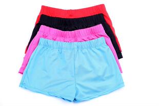 儿童拉丁舞蹈服女童安全裤平角打底裤三分高弹力氨纶短裤健美体操