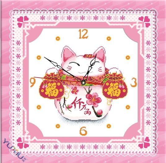 千万两★进口御绣十字绣钟表套件W128-B 不含钟芯 多区包邮！|msdalam kategori rumah Fabrik, Cross Alat Jahit dan Aksesori, Cross Stitch Kit - dari Buy2taobao.com untuk memberikan perkhidmatan ejen Taobao profesional membeli