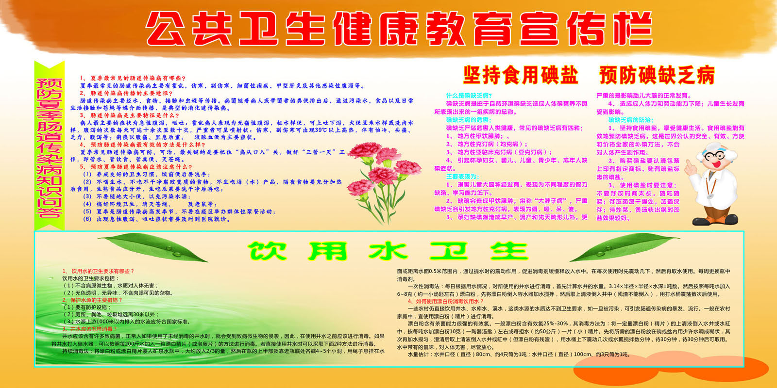 588海报印制海报展板素材483公共卫生健康教育宣传栏(1)