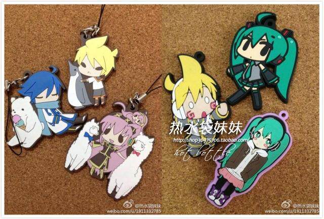 日单初音未来vocaloid圣诞一番赏GSC公仔玩偶橡胶挂件手机链图片