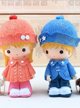 树脂人物卧室结婚礼品桌面摆件