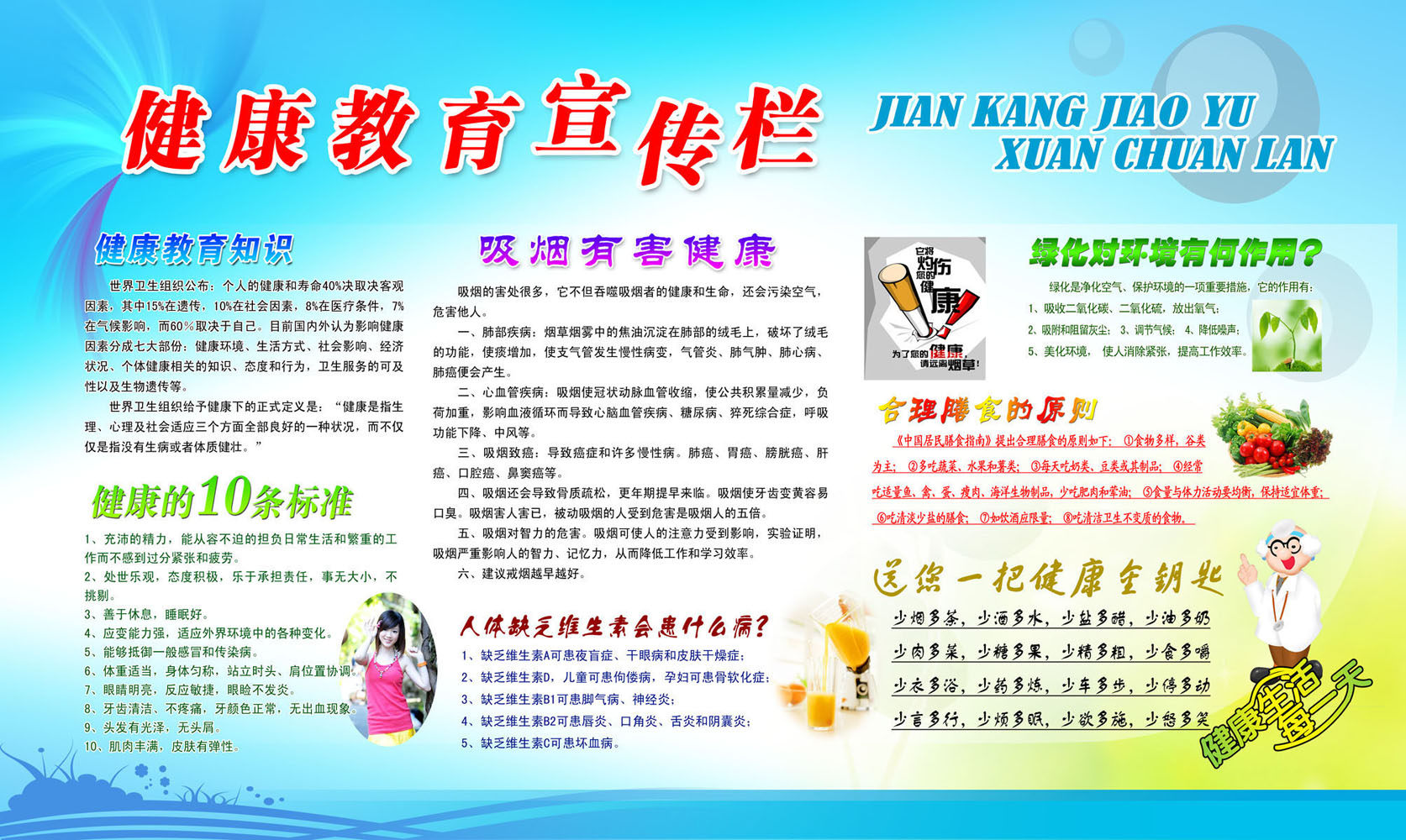 627海报印制海报展板素材68健康教育宣传栏(2)