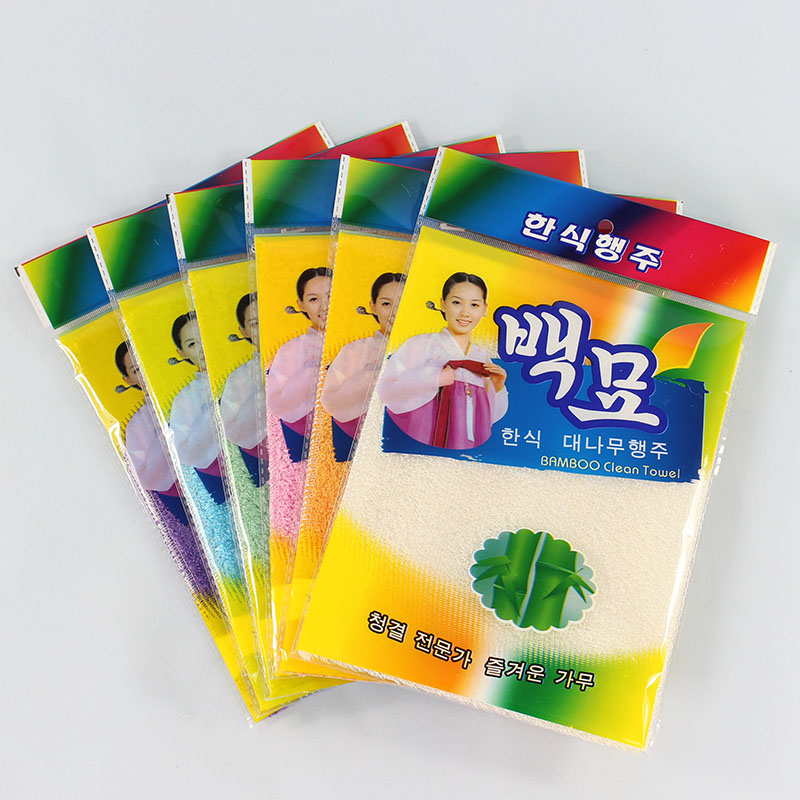 去油免洗洁精独立包装竹纤维抹布