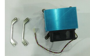 金钱豹2U风扇 2U1155铜底铝片CPU散热器 2U侧吹服务器专用