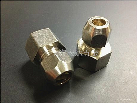 铜外丝直角卡套弯头 铜镀镍卡套接头 外螺纹卡套接头6 8 10-2分