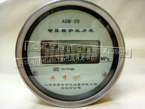 全不锈钢智能数字压力表 AOB-20型压力表 数显压力表 0.4级 轴向
