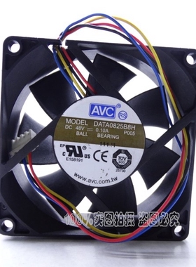 AVC 8025 48V 0.10A DATA0825B8H 四线中兴设备专用风扇 8CM P005