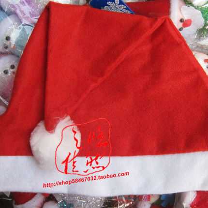 特价红色圣诞帽均码圣诞节头戴用品普通圣诞帽均码平价圣诞帽