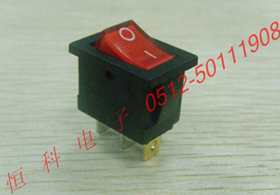 船型开关 KCD3 纯铜触点 KCD1 102 翘板开关 3只脚 带灯 KCD5