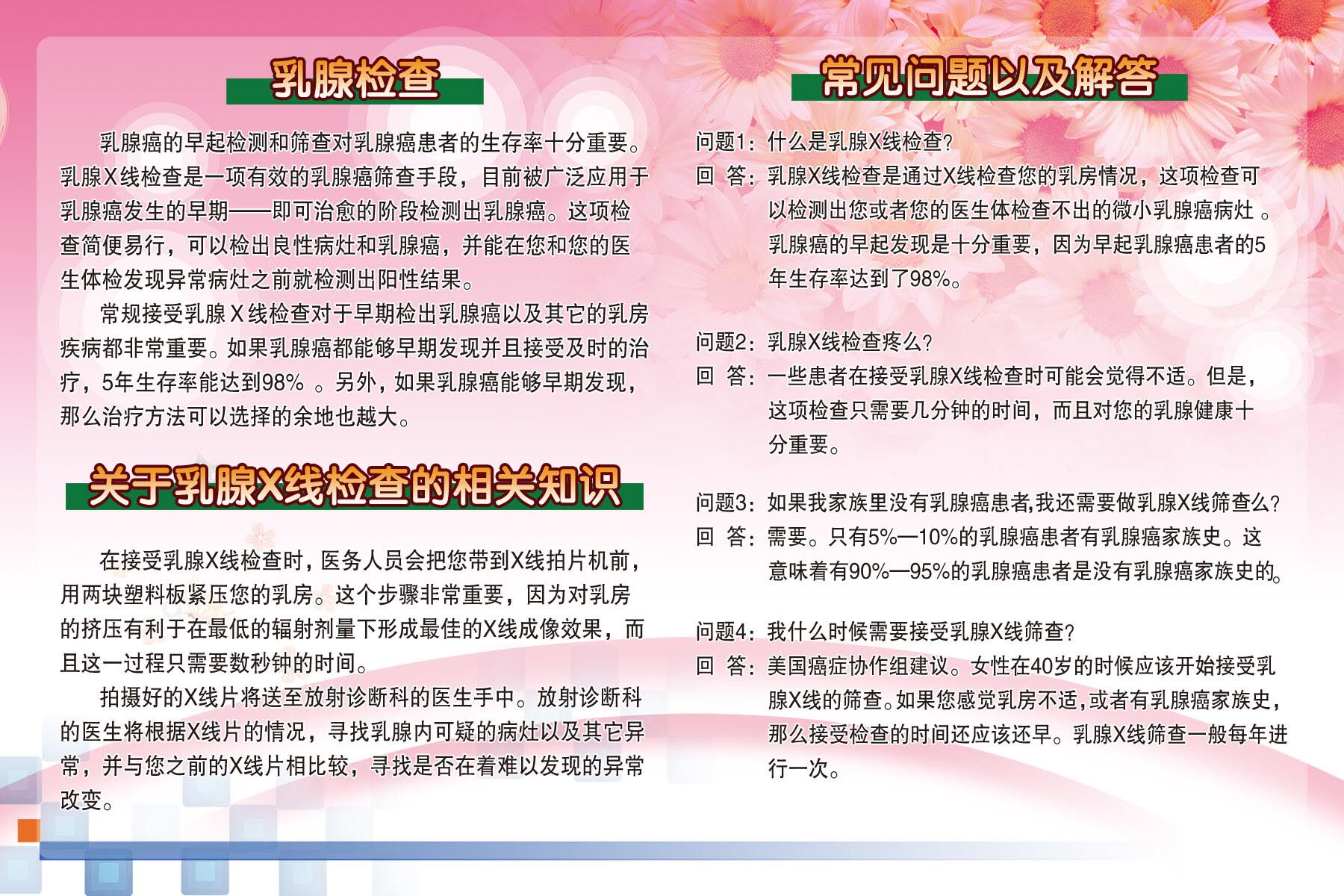 41海报常见疾病海报展板挂图65医院乳腺病展板海报印制