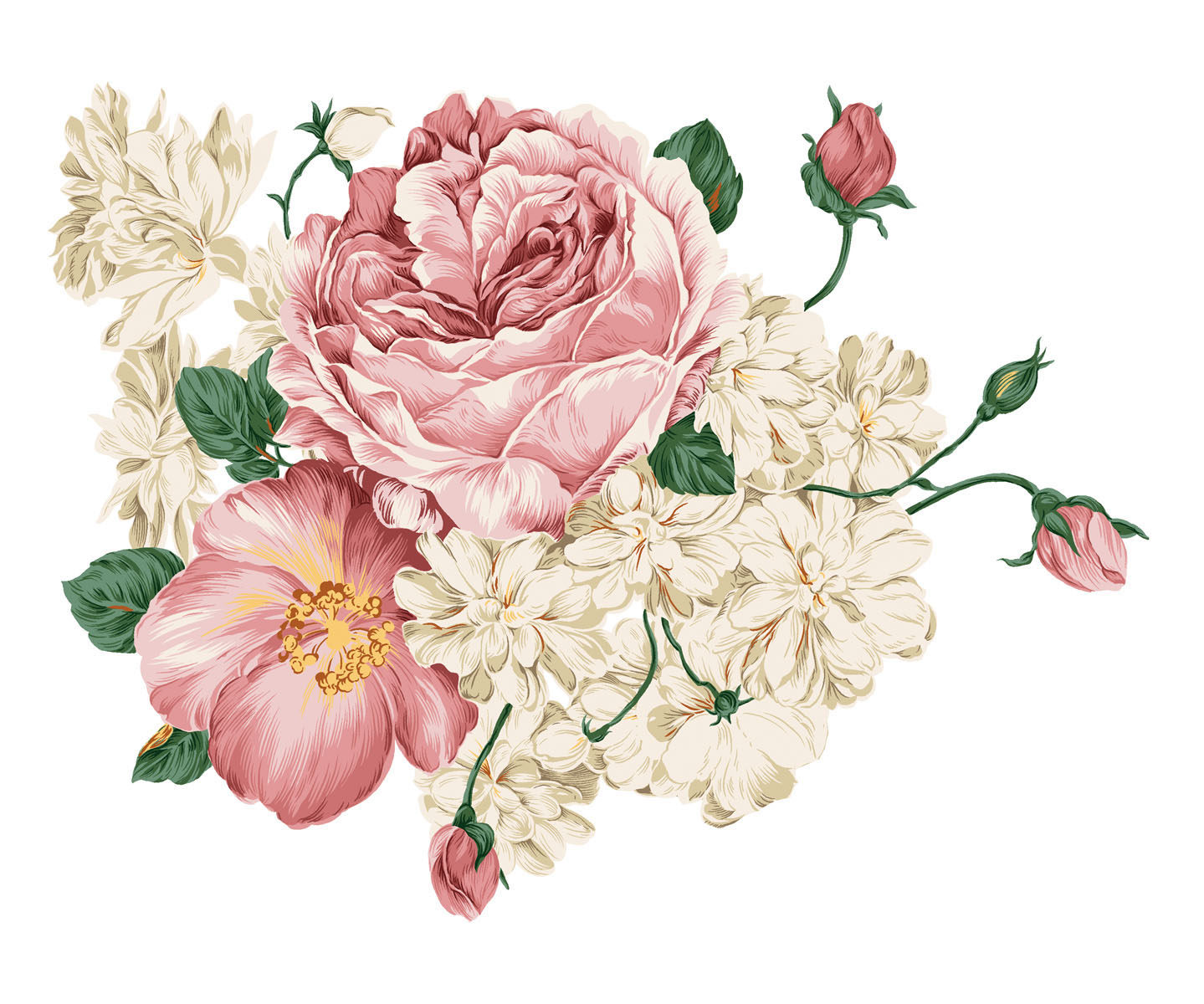 618海报印制海报展板素材273富贵牡丹花图