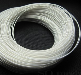 特氟龙纯铜镀银线电子线22AWG线多蕊线银色透明0.35平方