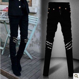Jeans pour adolescent pieds Slim pour Quatre saisons - Ref 1465088 Image 1