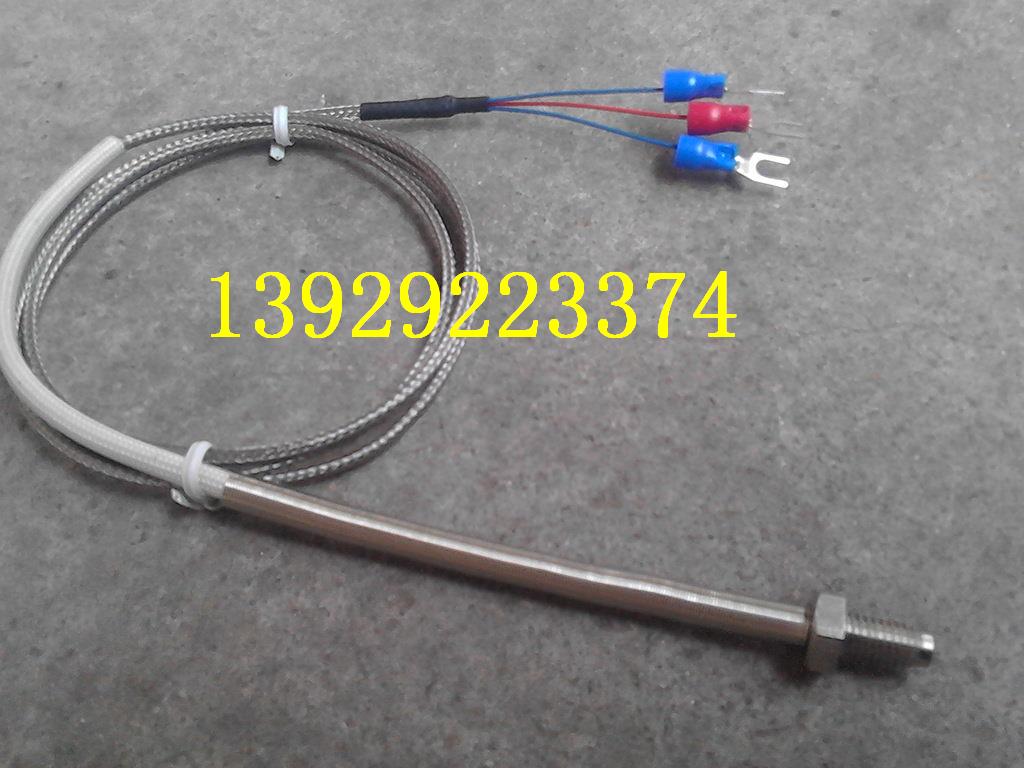 螺钉式热电偶 PT100热电阻 M6罗丁偶 温度传感器 测温探头 三线制