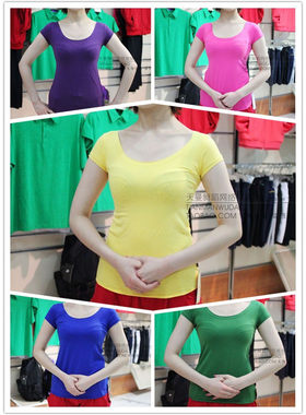 都市红莺女圆领净版舞蹈服训练