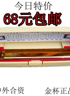 金杯复音正品口琴儿童c调初学