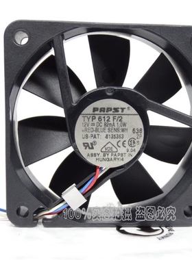 德国 6CM 超静音风扇 6015 12V 1.1W TYP 612F 612F/2 三线