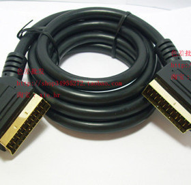 特价 欧插SCART线 21针对21针 SCART CABLE 镀金5米