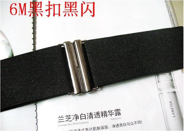 量身订做 羽绒服腰带 本命年红腰带 弹力松紧腰带 6CM黑扣 总颜色