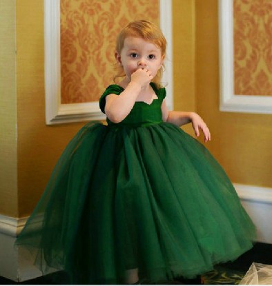 儿童生日蓬蓬裙主持人钢琴演出服