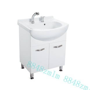 正品卡丽座地式浴室柜套餐龙头思琳655mm14731T-WF 14737T-CP