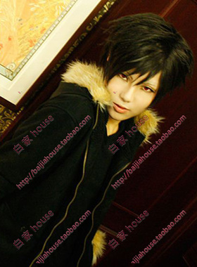 Cosplay假发 黑色收脸短发无头骑士异闻录DRRR折原临也 风早翔太