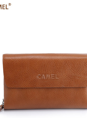 【非卖品】Camel 骆驼 手包 男手拿包 手抓包 包盖式 牛皮 手包