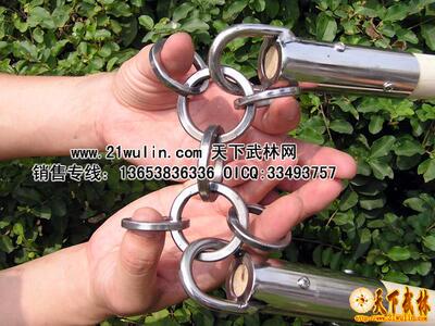 传统型盘龙棍A型：梢子棍 心意六合拳之盘龙棍 武术棍 白蜡杆