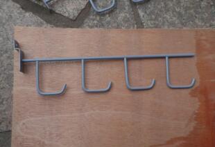 槽板羽毛球拍展示架 羽球拍托架 文体用品展示挂钩 球拍挂钩架