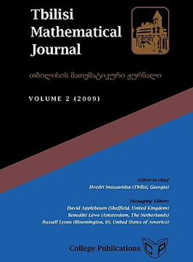 【预售】Tbilisi Mathematical Journal Volume 2 (2009)