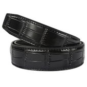 头层牛皮 无头皮带 自动扣皮带条 真皮皮带身 齿轮皮带不带头 男士