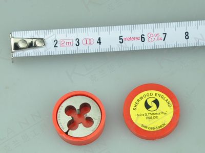 英国SHERWOOD高速钢公制细牙圆板牙SHR-086-1980K 克伦威尔工具