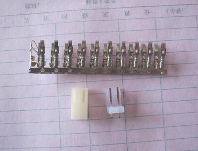 CH3.96-2P接插件 3.96MM间距接线端子 插头+插座+簧片 10套