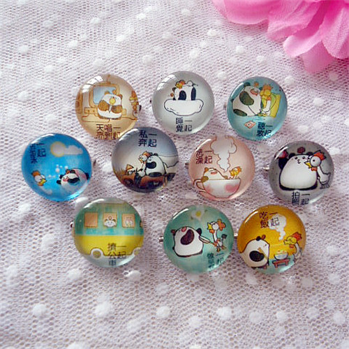 Broche Lovers en cristal artificiel - Ref 1180582 Image 1