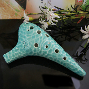 包邮【TNG陶笛】十二12孔高音F SF海波浪陶笛演奏【天空之城】