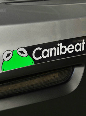 TUTU圖圖車貼-Hellaflush HF风格 Canibeat芝麻街 青蛙汽车反光贴