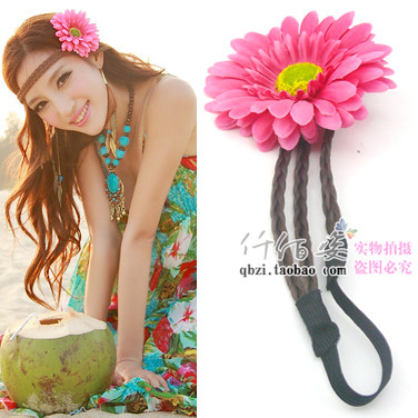 波西米亚发饰海边沙滩度假饰品绿叶藤条花朵辫子发带发箍假发配饰在类目 饰品/流行首饰/时尚饰品新, 发饰中 - 来自Buy2taobao.com提供专业的淘宝代购服务