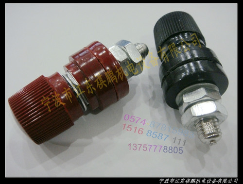 JS-555 接线柱 铜芯柱 芯直径8MM 型号555 红/黑