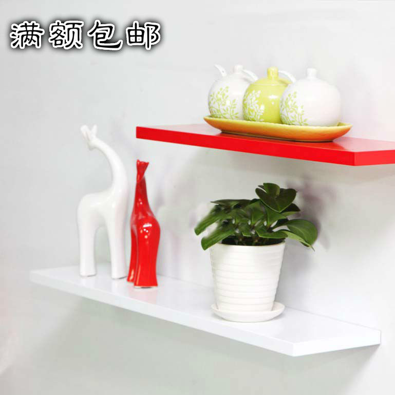 满额包邮搁板隔板置物架一字机顶盒架墙壁架壁挂架装饰架时尚隔板