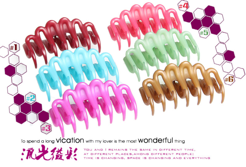 卡莲芳专柜正品进口发饰头饰品ANDY丹麦大抓夹优质耐折色泽清丽