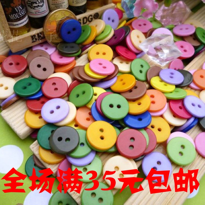 12.5mm儿童糖果色树脂扣子纽扣