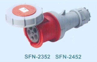 SFE上丰防水工业插座SFN-2452 125A 五极连接器 IP67 五芯插座