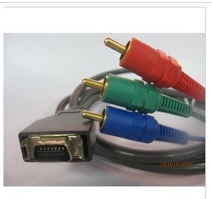 全新1.5米 D端子转色差线,日本液晶电视专用,PS2游戏机绝配