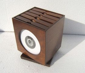 中式/实木质/咖啡色/创意礼品/欧版大容量旋转cd盒/包邮影碟盒