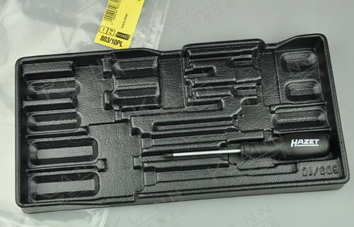 德国HAZET 哈蔡特改锥组套塑料盒803/10PL 不带工具 进口五金工具