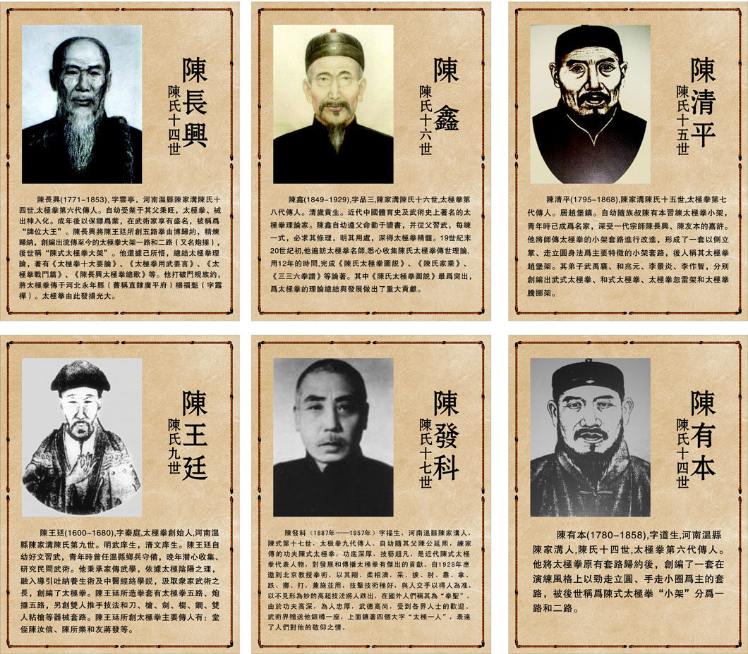 669海报印制展板素材989陈氏太极拳人物简介创始人