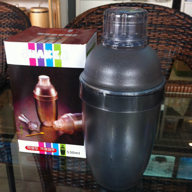 树脂雪克杯 带刻度摇酒器 调酒壶 奶茶店专用 pc树脂雪克壶 530cc