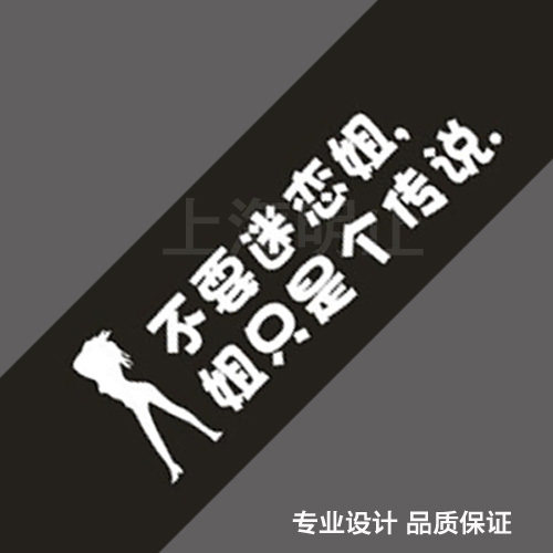 不要迷恋姐姐只是个传说 汽车贴纸 反光个性贴 幽默搞笑贴 车贴
